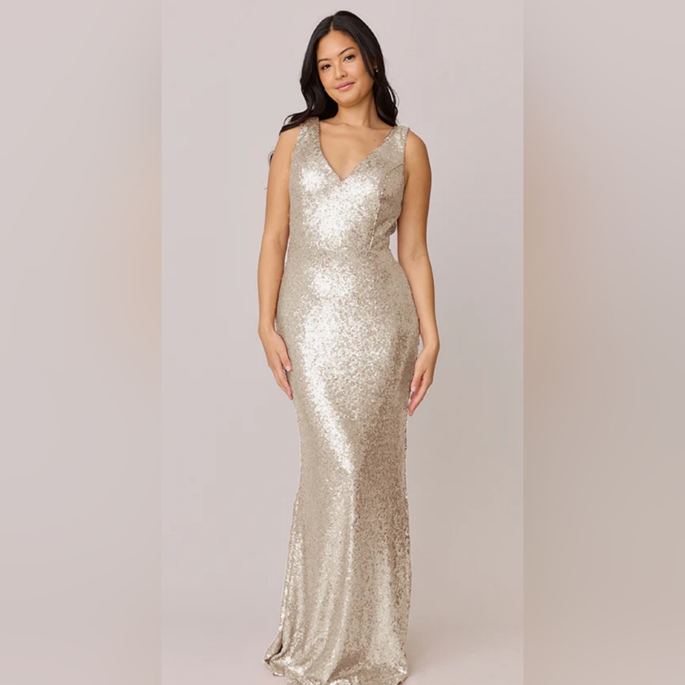 Revelry Shimmering Gold Bridal Gown - Picture 3 of 4
